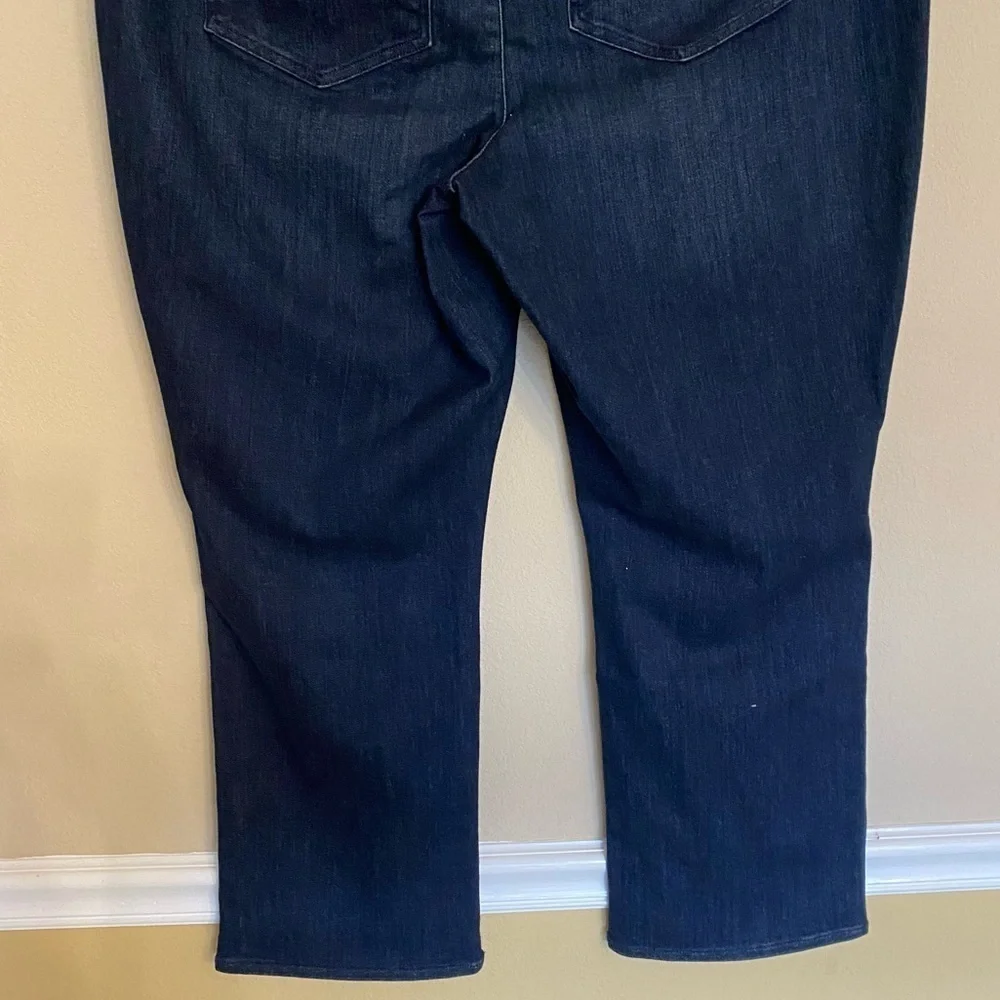 NYDJ Kenzie Jeggings Dark Wash Pull On Bootleg Jeans Size P2X Casual Comfort